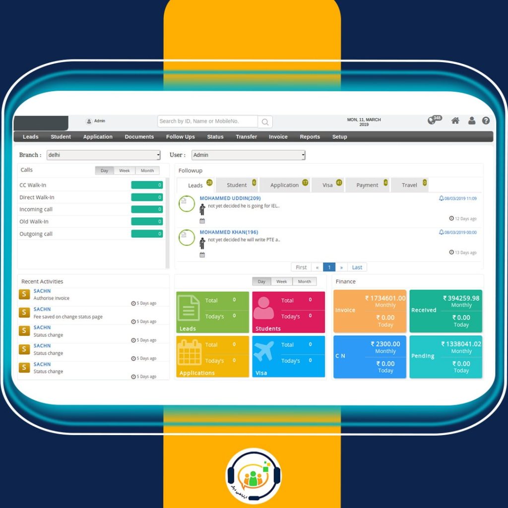 CRM آژانس های مهاجرتی